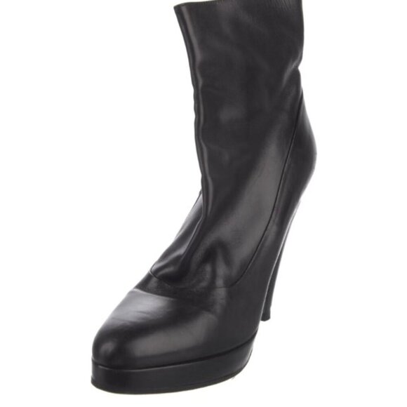 Prada black leather boots size 10.5, IT40.5 - Picture 5 of 5